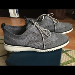 Cole Haan 2.zerogrand stitchlite gray wing shoes